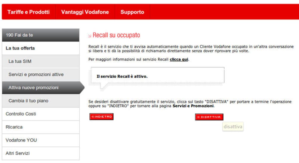 Digital Privacy E Security Vodafone Come Disattivare